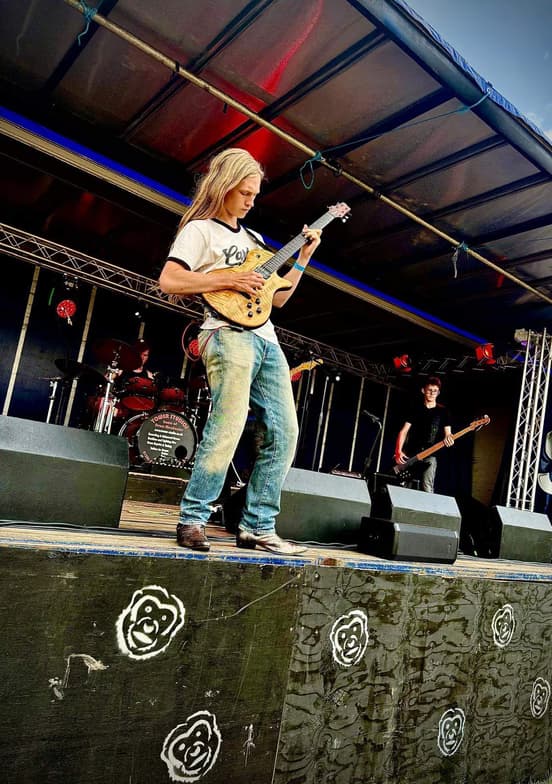 Frankieenjoying a hobby outside teaching 