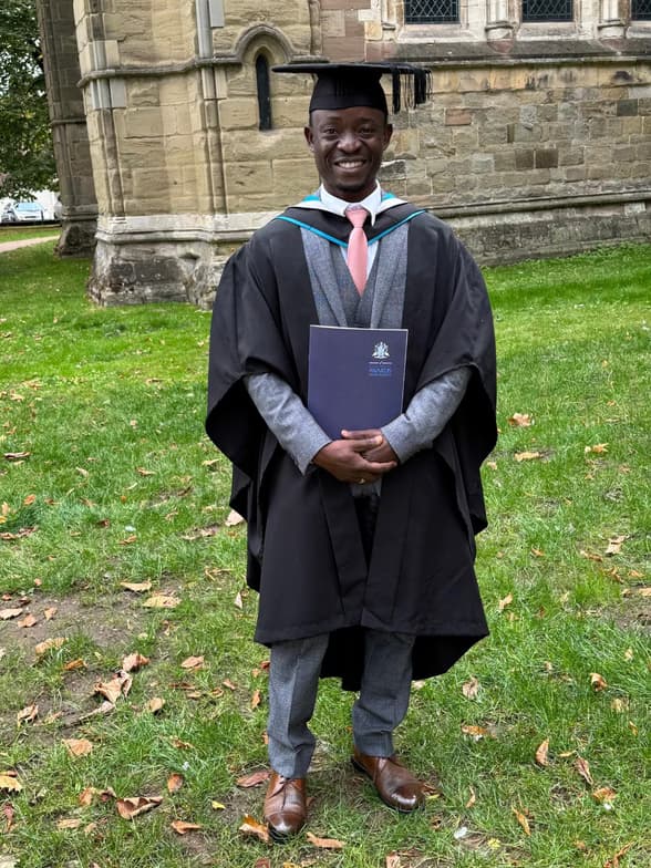 Graduation ceremony photo of Akinjobi