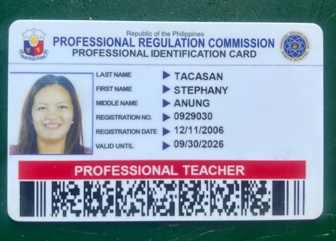 Verified degree or teaching certification of Stephany 