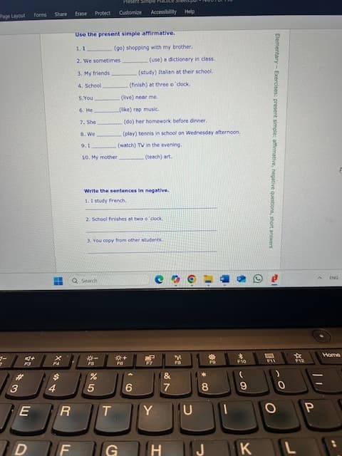 ESL learning materials by Sharareh 