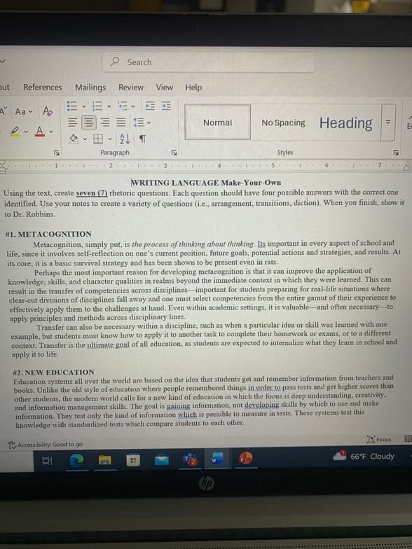 ACT learning materials by Christopher 