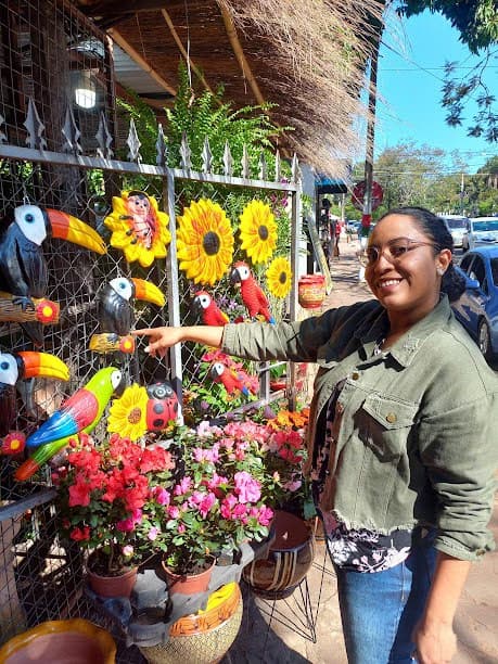 Travel snapshot of Yulianys during a trip 