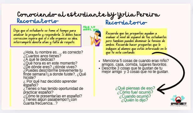 Spanish learning materials by Yulianys 