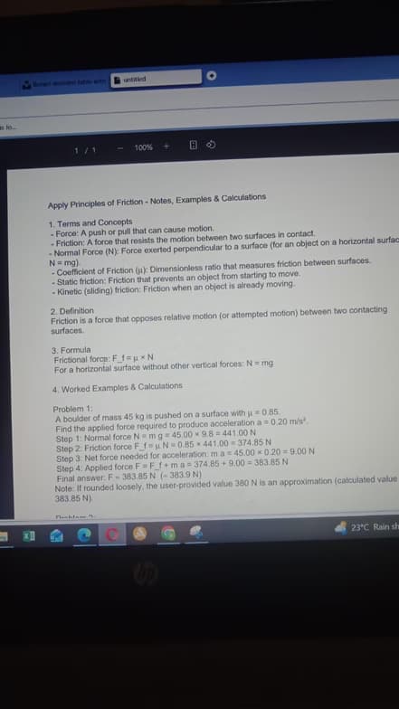 Live performance with Physics by Reuben  