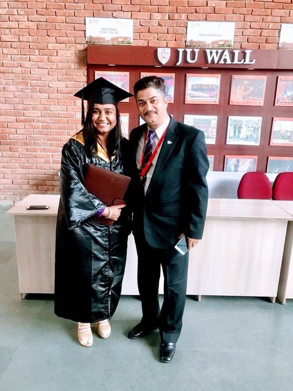 Graduation ceremony photo of DR. Anjali  