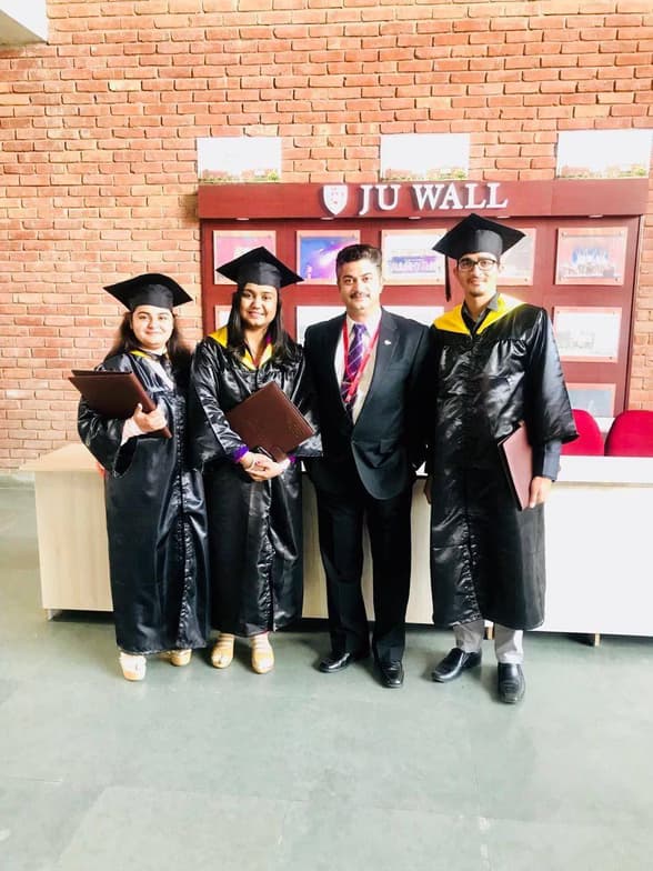 Graduation ceremony photo of DR. Anjali  