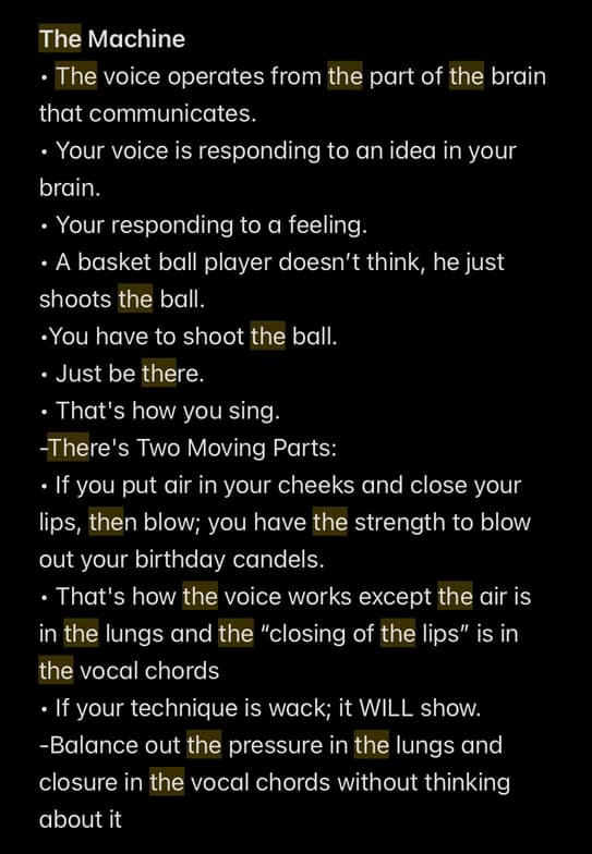 Singing learning materials by Gerardo 