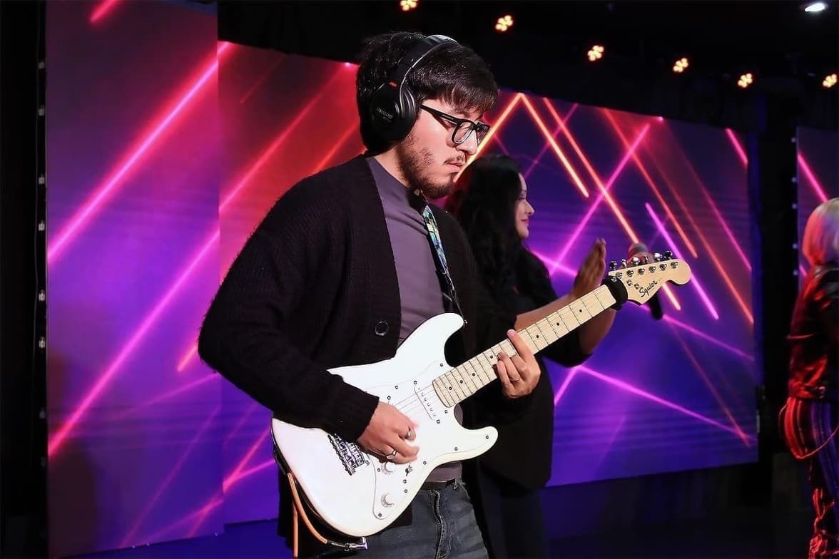 Graduation ceremony photo of Daniel 