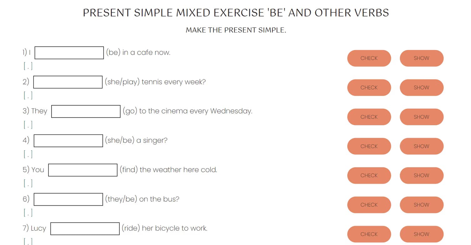 ESL learning materials by Trevor