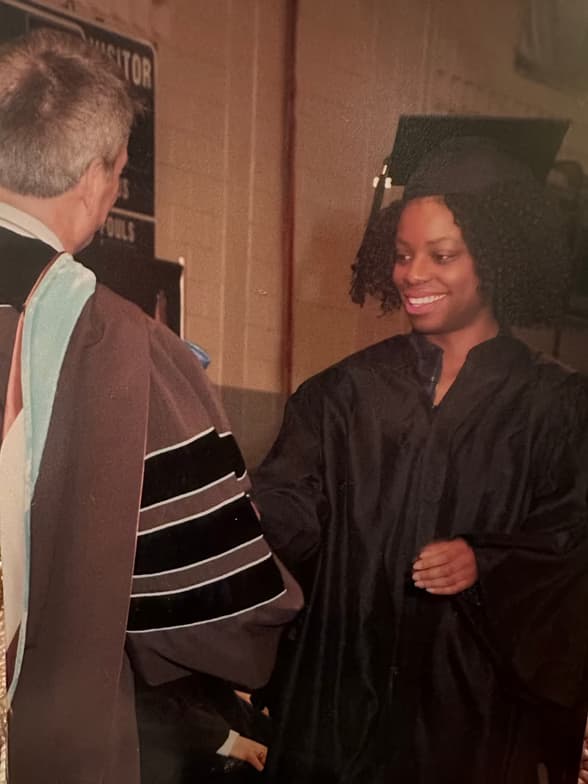 Graduation ceremony photo of Deidra