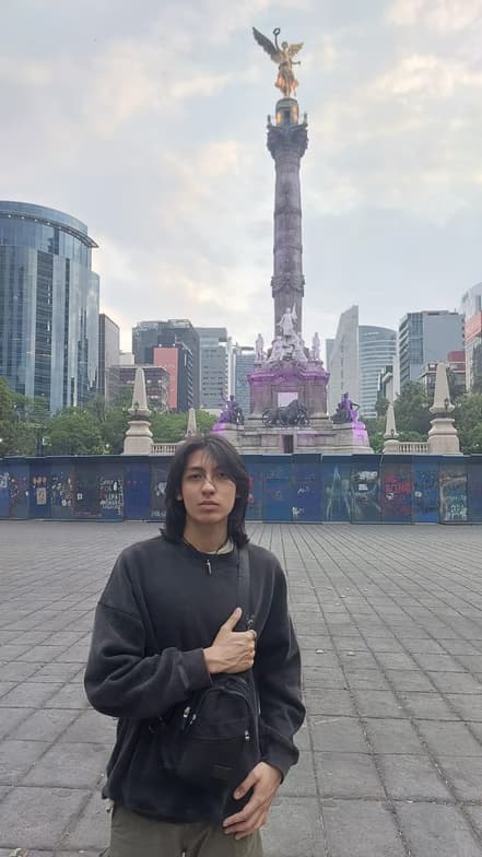 Travel snapshot of Luis Armando during a trip 