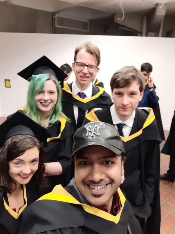 Graduation ceremony photo of Utkarsh 