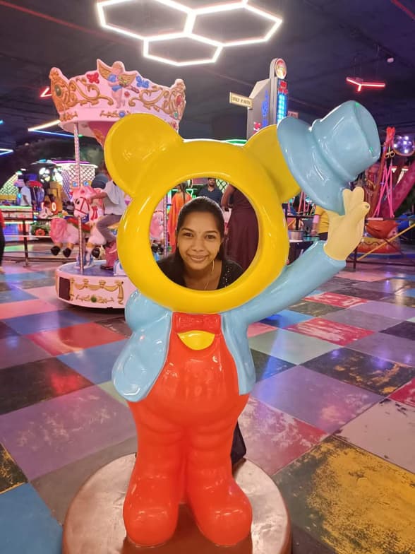 Nagalakshmienjoying a hobby outside teaching