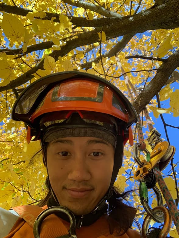 Azlan enjoying a hobby outside teaching 