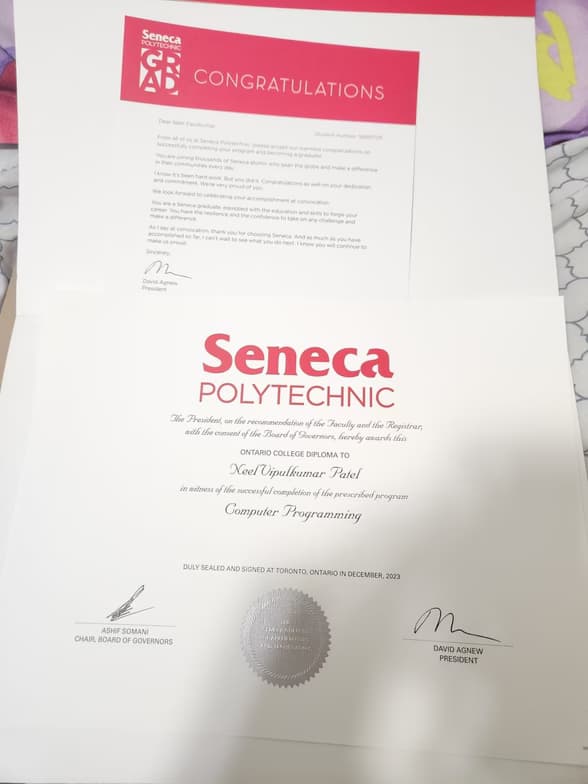 Verified degree or teaching certification of Neel