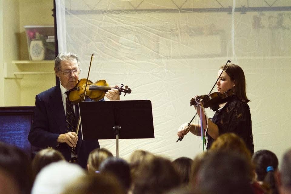 Georgia conducting a lesson 