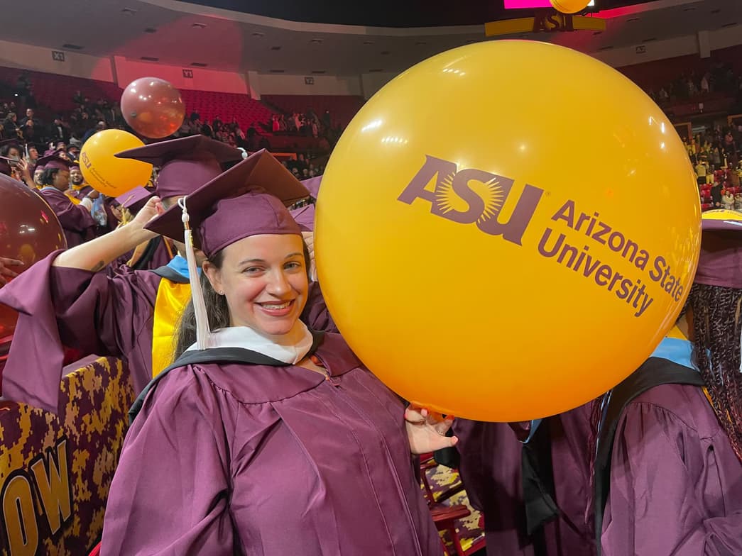 Graduation ceremony photo of Maryemy  