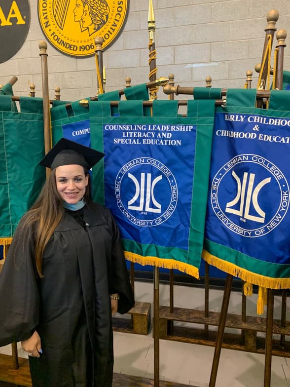 Graduation ceremony photo of Maryemy  