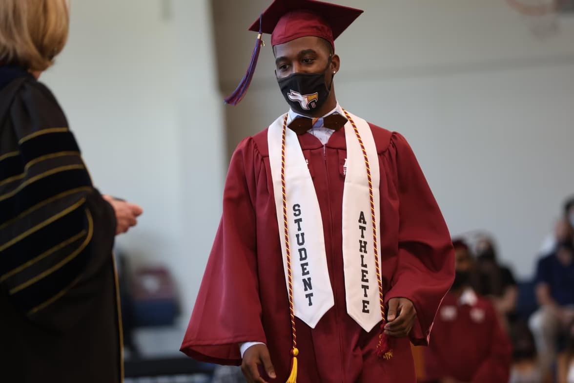 Graduation ceremony photo of Ca Shunn