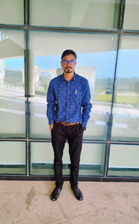 Graduation ceremony photo of Bibek 