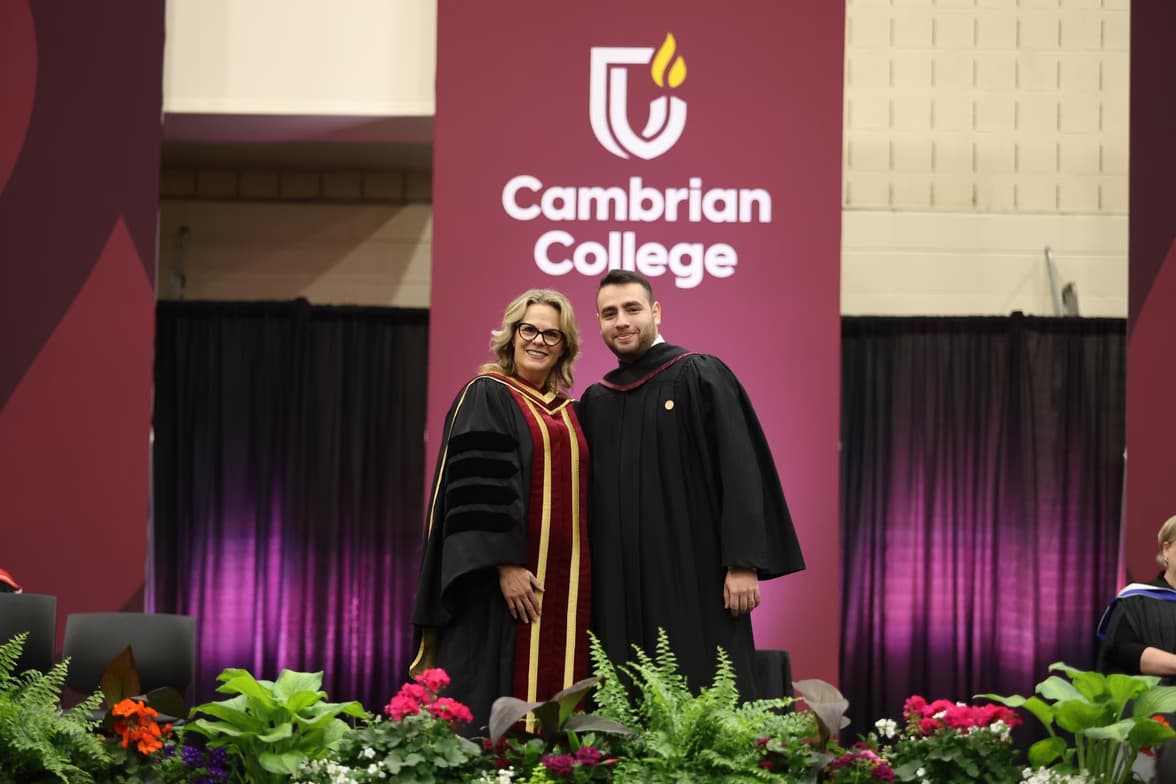 Graduation ceremony photo of Keneth  