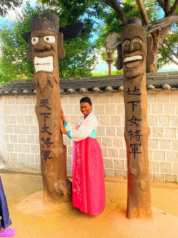 Travel snapshot of Marshell during a trip 