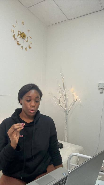 gabrielle conducting a lesson 