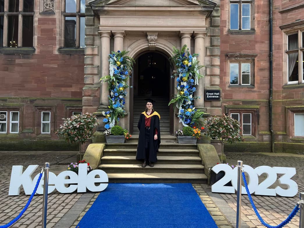 Graduation ceremony photo of Rosie