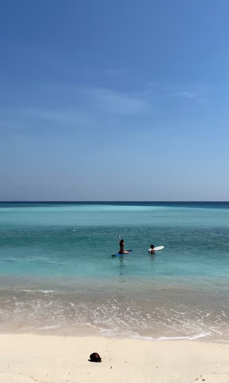 Mariaenjoying a hobby outside teaching