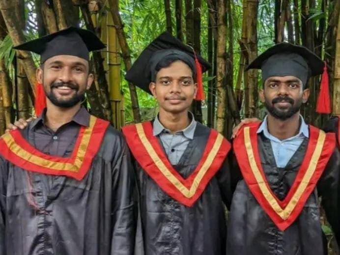 Graduation ceremony photo of Naveen