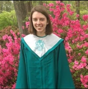 Graduation ceremony photo of Parker 