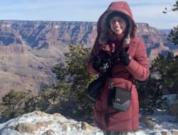 Travel snapshot of Parker during a trip 