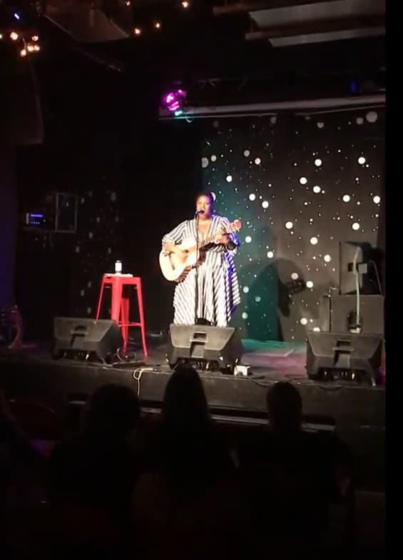 Ebonyenjoying a hobby outside teaching 