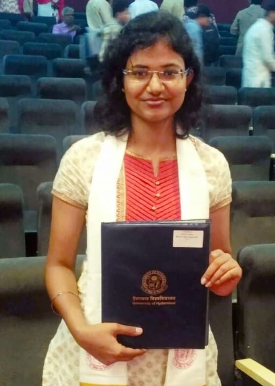 Graduation ceremony photo of Anupama  