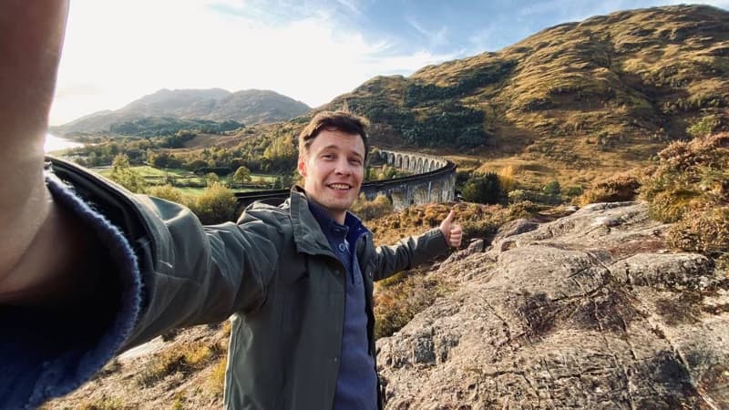 Travel snapshot of Denis during a trip