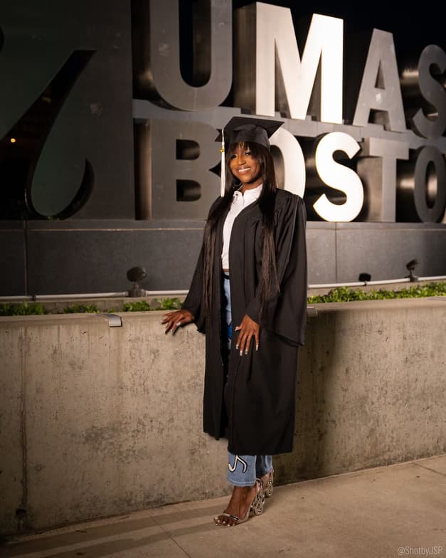 Graduation ceremony photo of Sania  