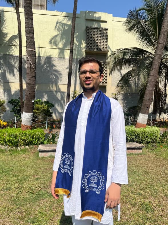 Graduation ceremony photo of Ramesh 