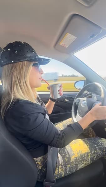 Travel snapshot of Valentina during a trip 