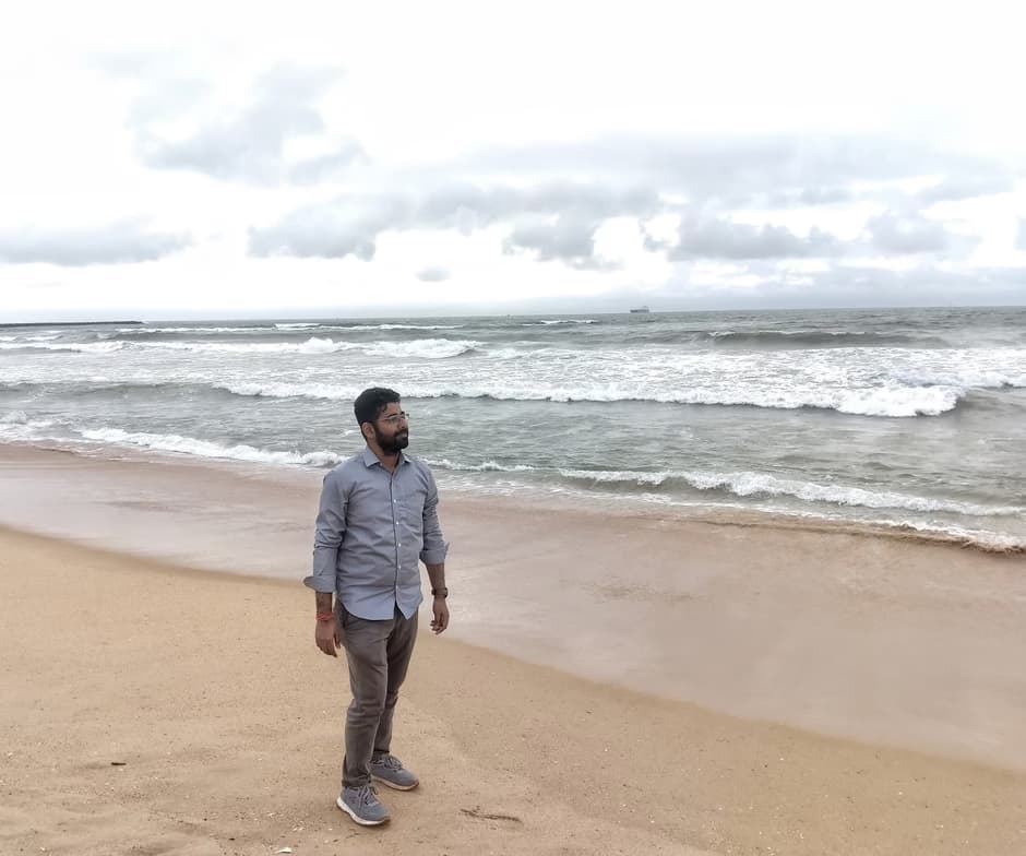 Travel snapshot of Chiranjib during a trip