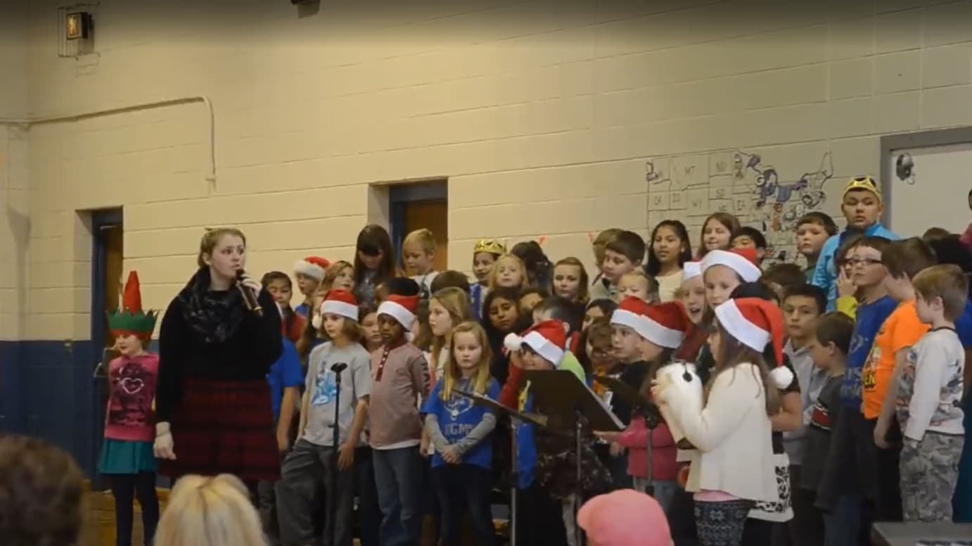 Chloe conducting a lesson 