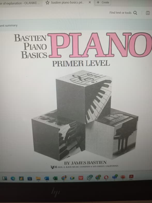 Piano learning materials by Oluwatosin