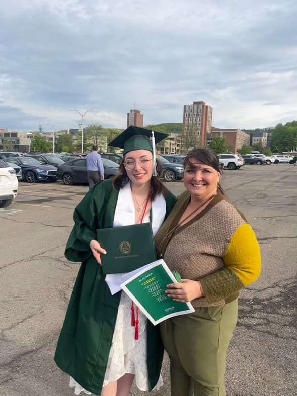 Graduation ceremony photo of Lillian 