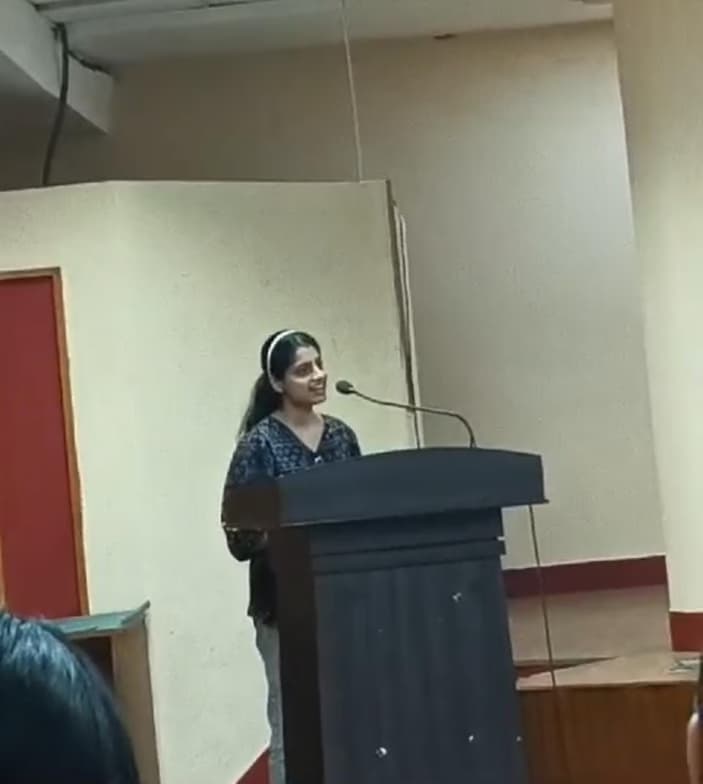 Vanshika enjoying a hobby outside teaching 