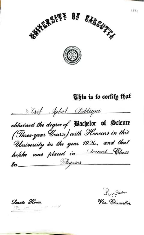 Verified degree or teaching certification of Asif 