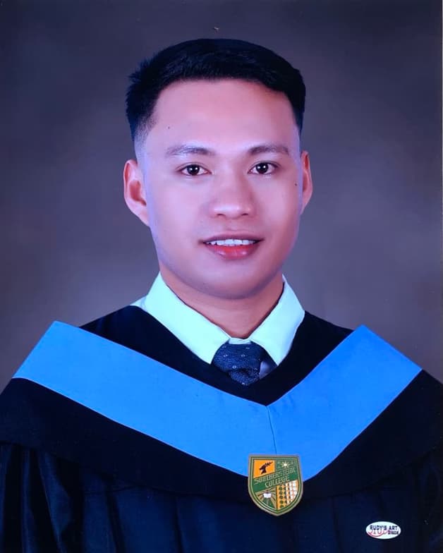 Graduation ceremony photo of Randy  