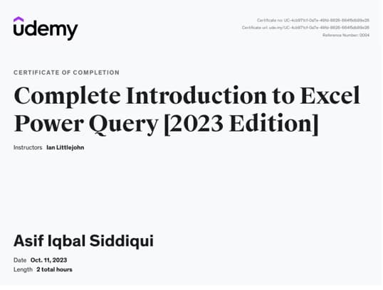 Verified degree or teaching certification of Asif 