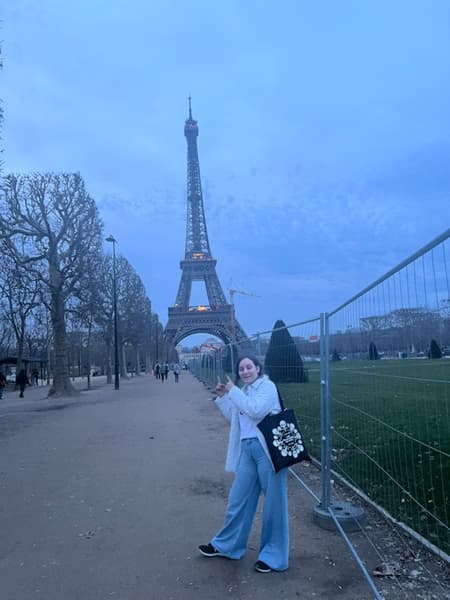 Travel snapshot of Valentina during a trip 