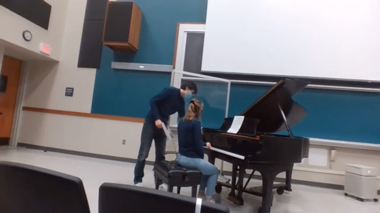 Hao conducting a lesson 