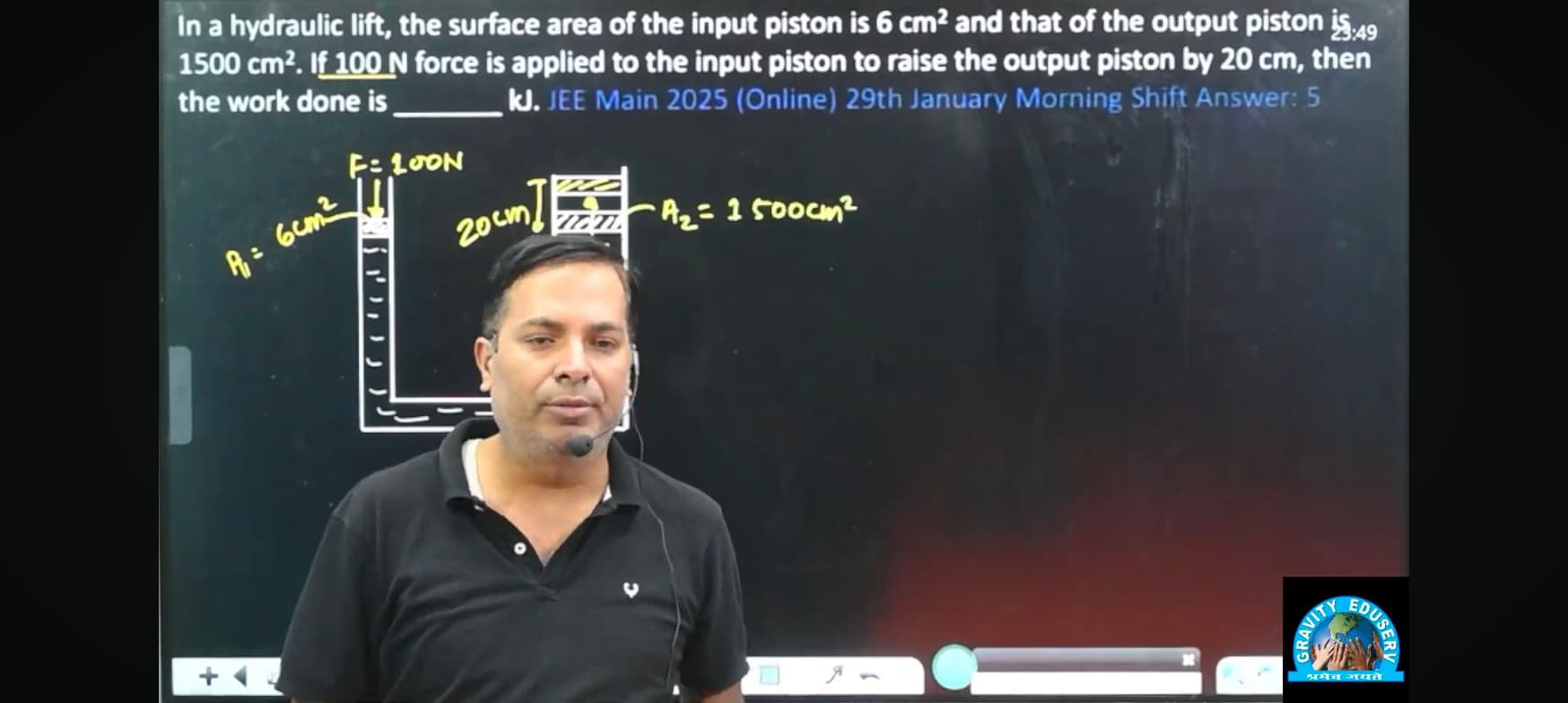 Suraj conducting a lesson 