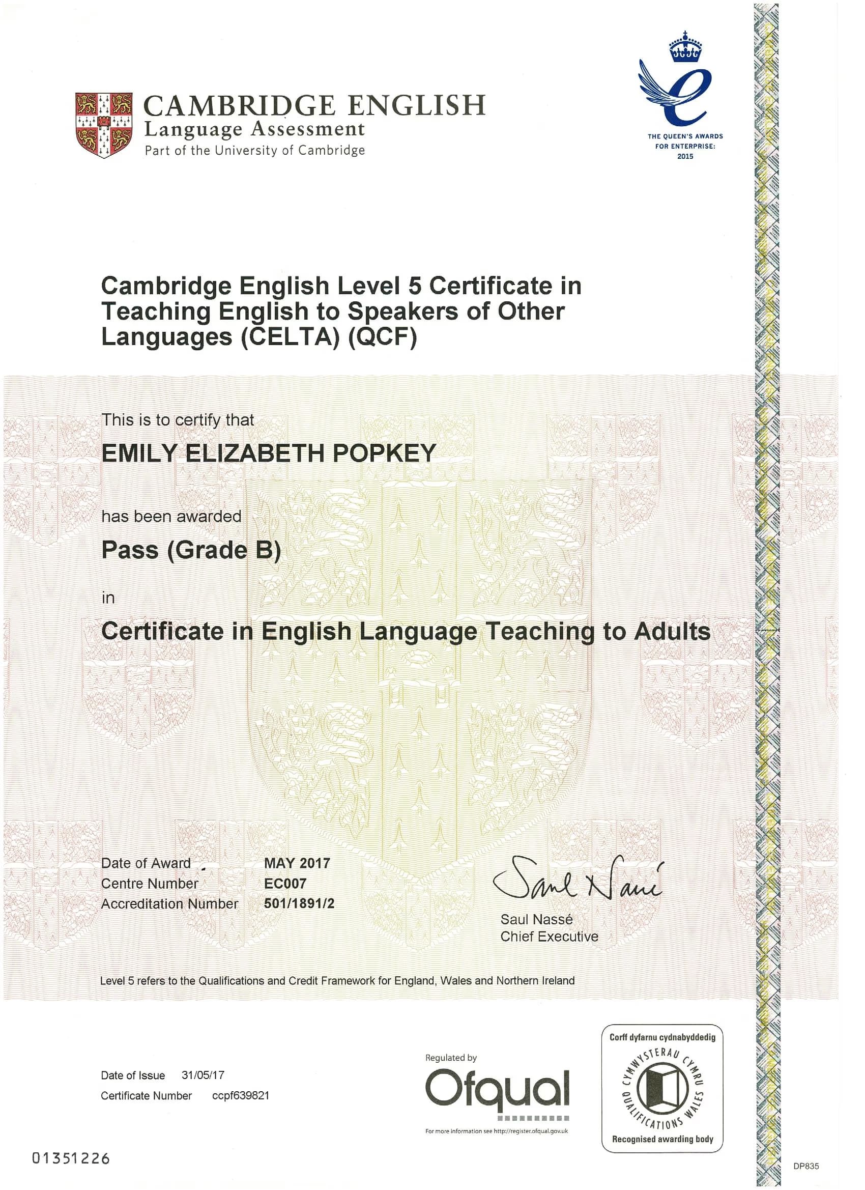 Emily graduated from Michigan State University